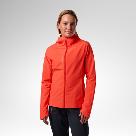 Femei - Jacheta dama Rossignol - W Venon wind hoodie - Neon red