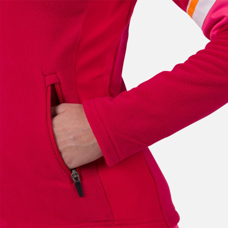 Jacheta dama Rossignol W STRAWPILE FLEECE FZ Ruby Red [5]