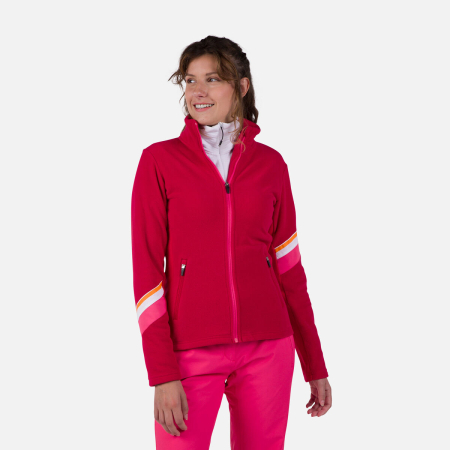 Mid Layere - Jacheta dama Rossignol W STRAWPILE FLEECE FZ Ruby Red