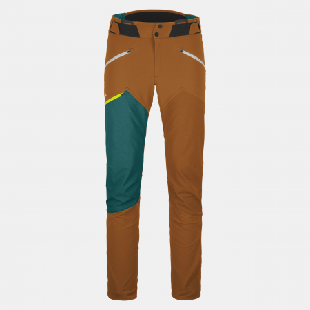 Pantaloni schi si snowboard - Pantaloni barbati Softshell Ortovox WESTALPEN - sly fox