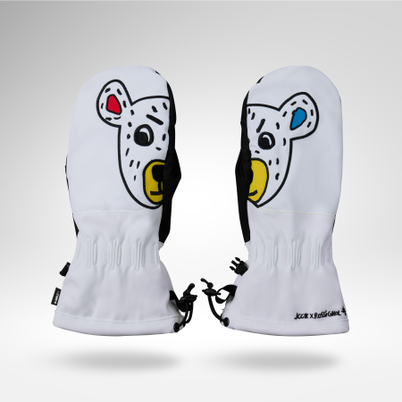 Designed by JC de Castelbajac - Manusi dama Rossignol JCC W Mittens r-shell dry White