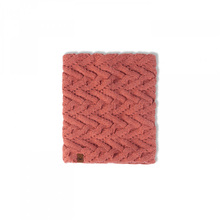 Neckwarmer Fleece crosetat Caryn crimson [1]