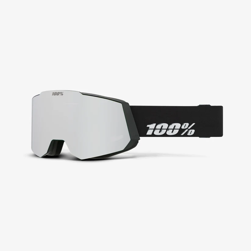 Ochelari de schi - Ochelari schi 100% - SNOWCRAFT HiPER Black/Silver-Mirror Silver Lens