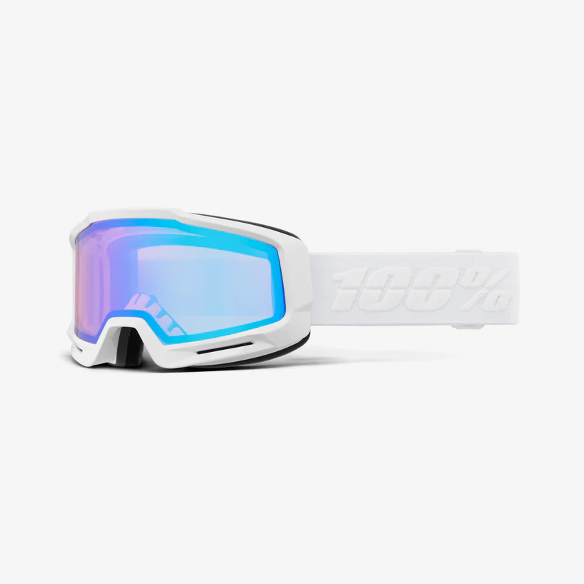 Ochelari de schi - Ochelari schi 100% - OKAN HiPER White/Turquoise - Mirror Turquoise Lens
