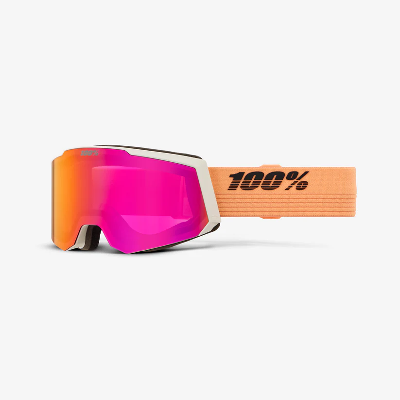 Ochelari de schi - Ochelari schi 100% - SNOWCRAFT S HiPER - Peachtree - Mirror Dark Red Lens
