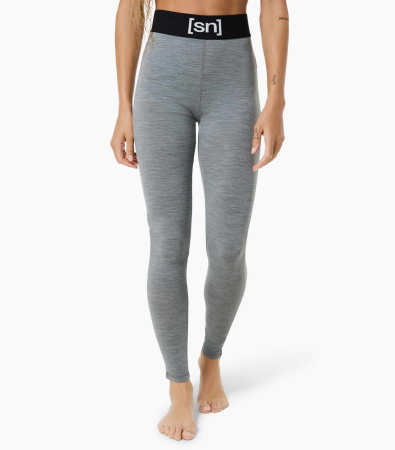 First Layere - Pantaloni de corp dama SN super.natural W TUNDRA175 TIGHT Cashmere Grey Melange