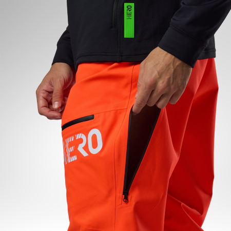 Pantaloni schi barbati Rossignol M Hero evader 2.0 -3L shell - Neon red [3]