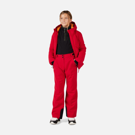 Pantaloni schi copii Rossignol GIRL INSULATED SKI Ruby Red [1]