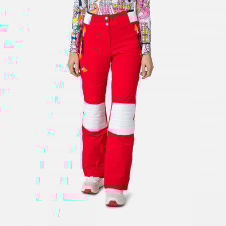 Pantaloni ski - Pantaloni schi dama Rossignol JCC W PILOT STR - Red