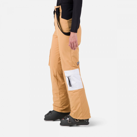 Pantaloni ski - Pantaloni schi dama Rossignol JCC W BIB INSULATED - Beige mountain