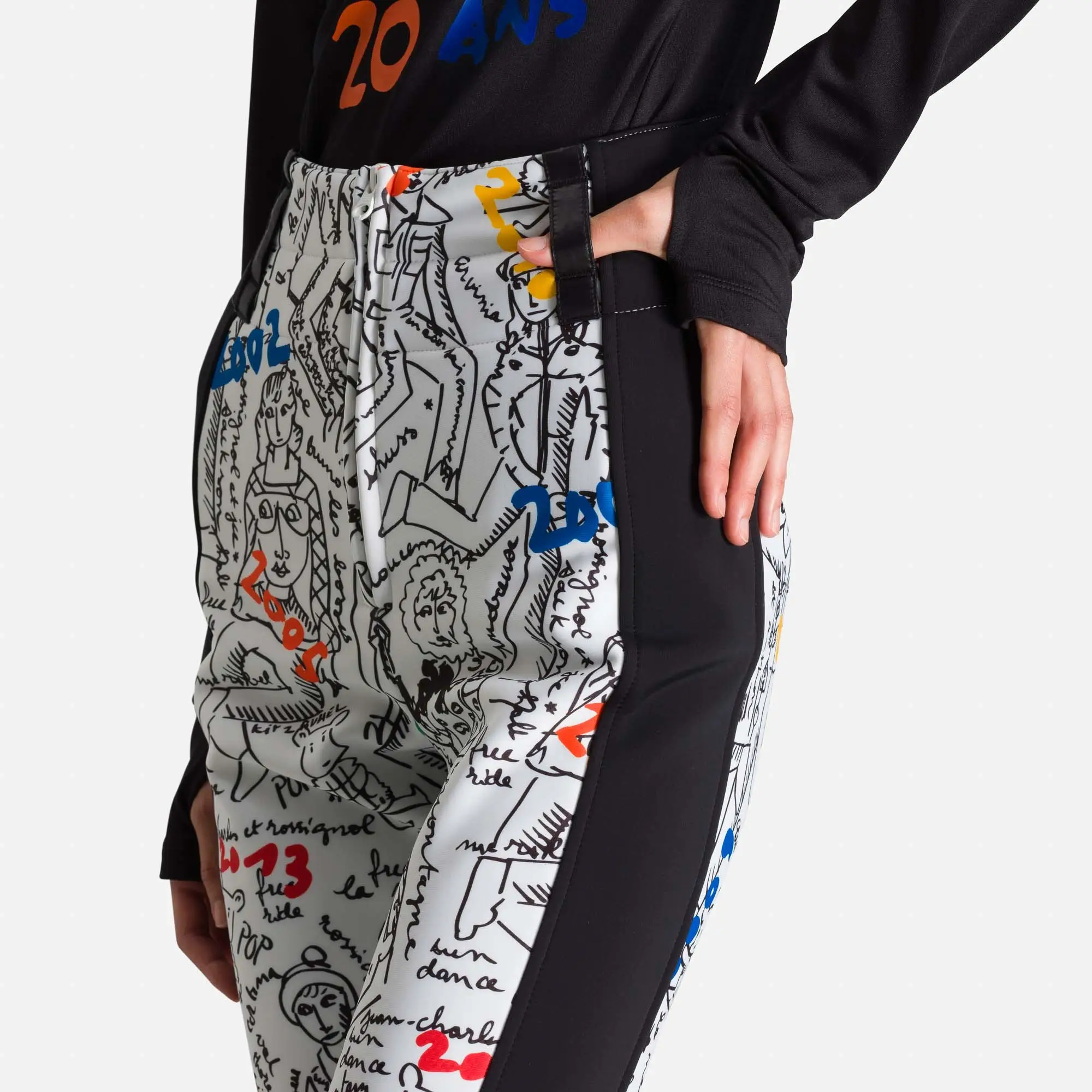 Pantaloni schi dama Rossignol JCC W BRADY Print soft Galaxy [3]