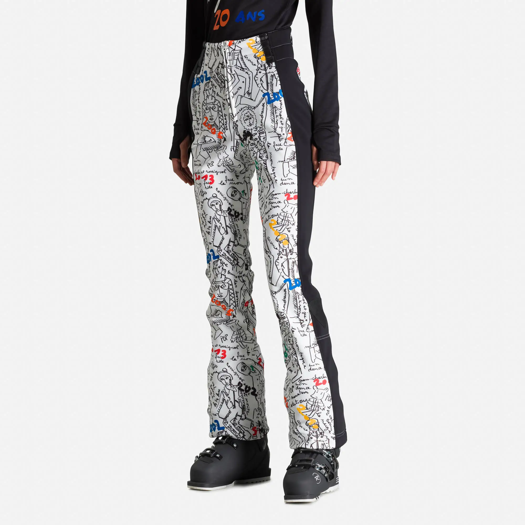 Pantaloni schi dama Rossignol JCC W BRADY Print soft Galaxy [1]