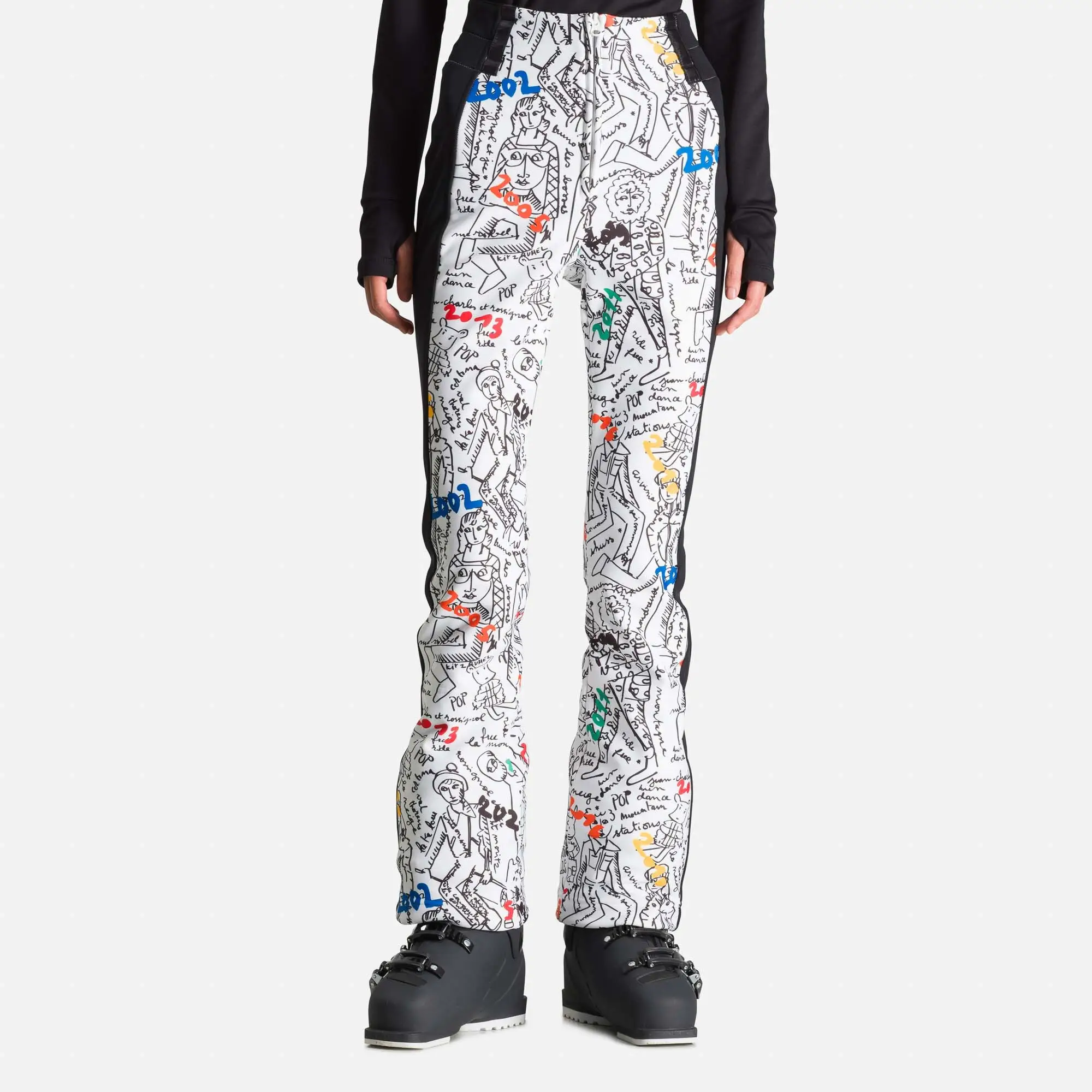 Pantaloni schi dama Rossignol JCC W BRADY Print soft Galaxy [0]