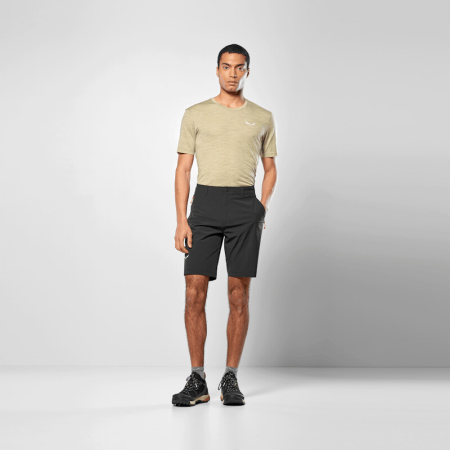 Pantaloni scurti - Pantaloni scurti Salewa PUEZ TALVENA DURASTRETCH Negru