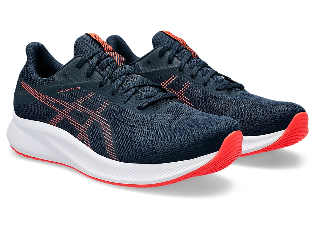 Alergare - Pantofi alergare barbati Asics - PATRIOT 13 Blue/Sunrise Red
