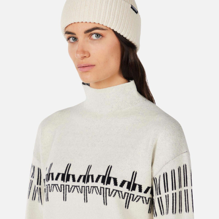 Pulover dama Rossignol PATTERNED TN Nature White [4]