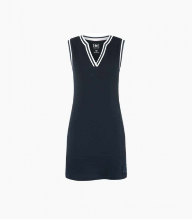 Rochie dama SN Super.Natural - W ORY BIO - Blueberry/Fresh White [2]