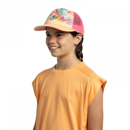 Diverse Accesorii - Sapca BUFF Trucker Junior NEOTTIA Coral
