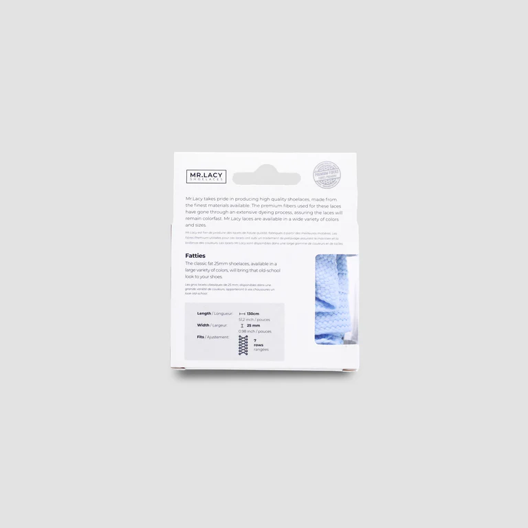 Sireturi Mr. Lacy FATTIES Pastel Baby Blue [3]