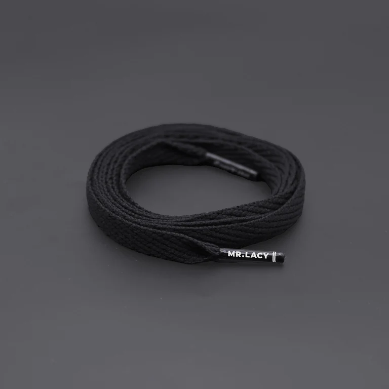 Sireturi Mr. Lacy - Sireturi Mr. Lacy FLATTIES Black 110CM
