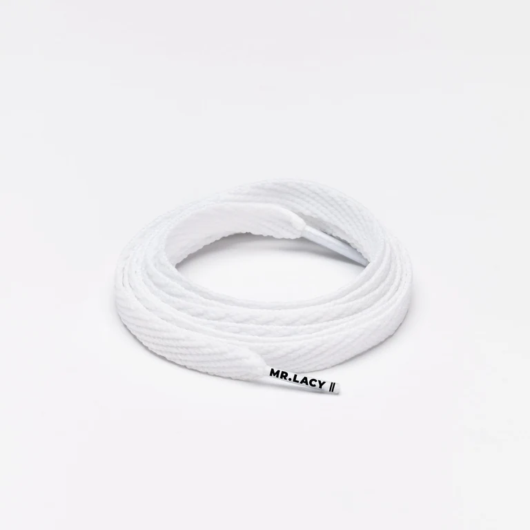 Sireturi Mr. Lacy - Sireturi Mr. Lacy FLATTIES White 130CM