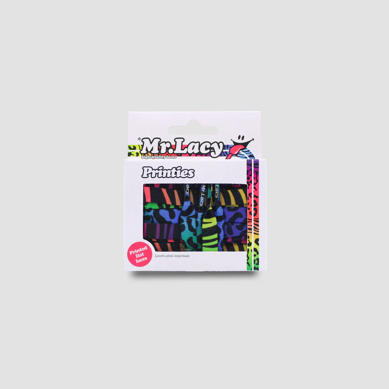 Sireturi Mr. Lacy PRINTIES 130CM Animal Clolour Mix [2]