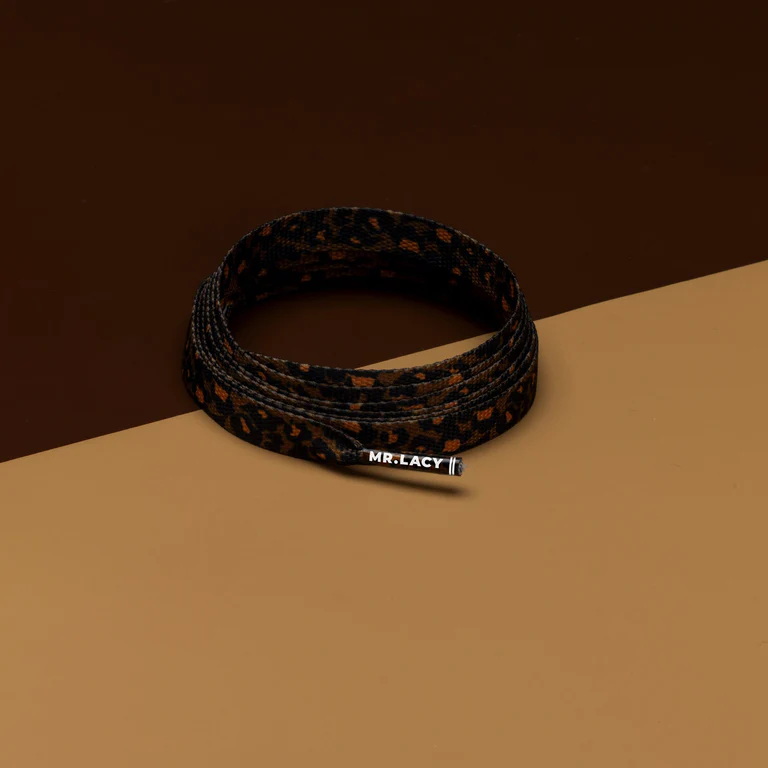 Sireturi Mr. Lacy PRINTIES 130CM Leopard/Brown [1]
