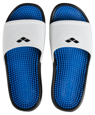 Produse pentru bazin ARENA - Slapi barbati ARENA MARCO White Cyan Black