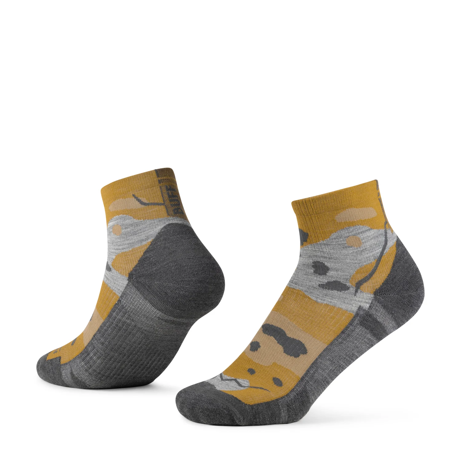 Produse BUFF - Sosete Buff Light Wool Merino Quarter - LWQ2 UMBER KHAKI