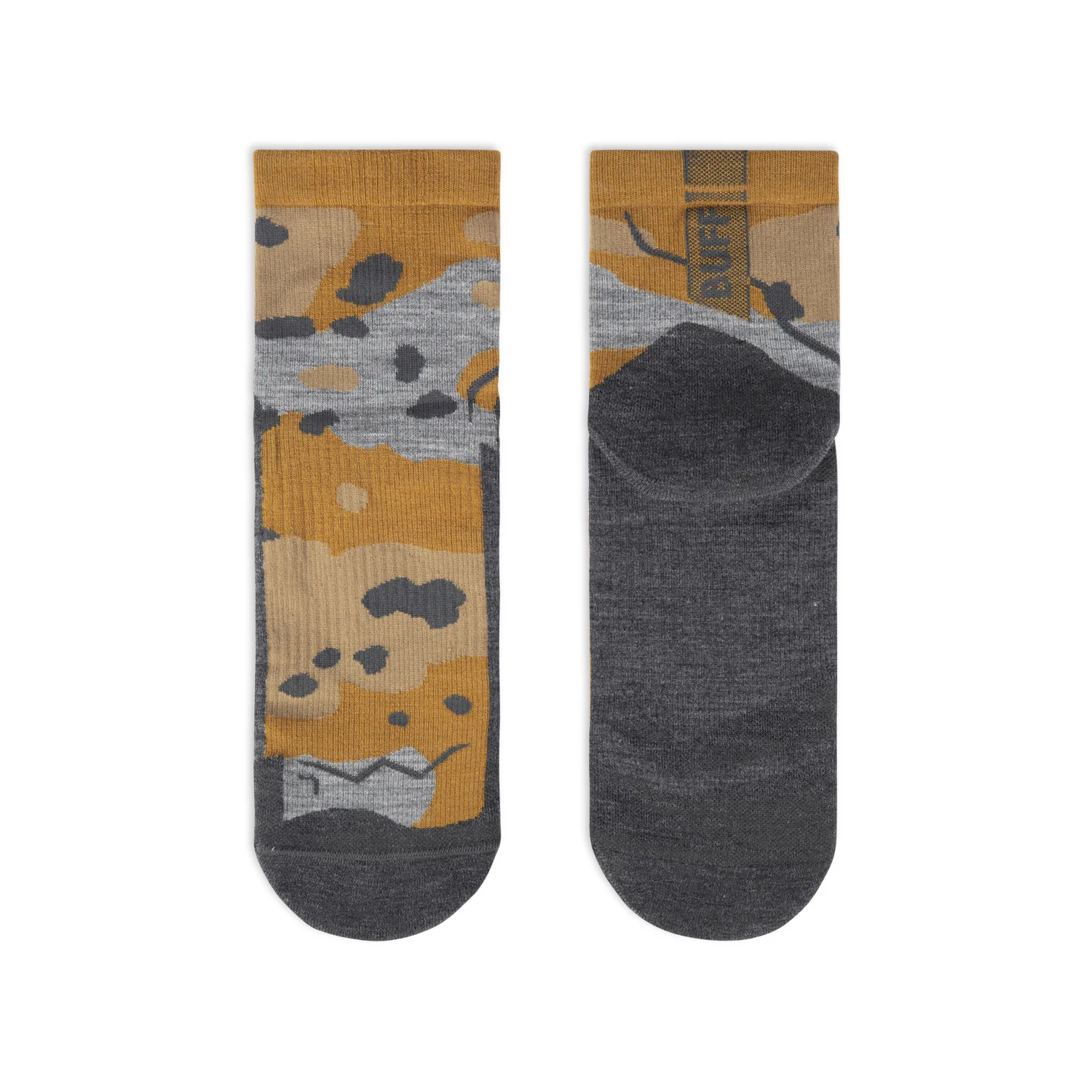 Sosete Buff Light Wool Merino Quarter - LWQ2 UMBER KHAKI [2]