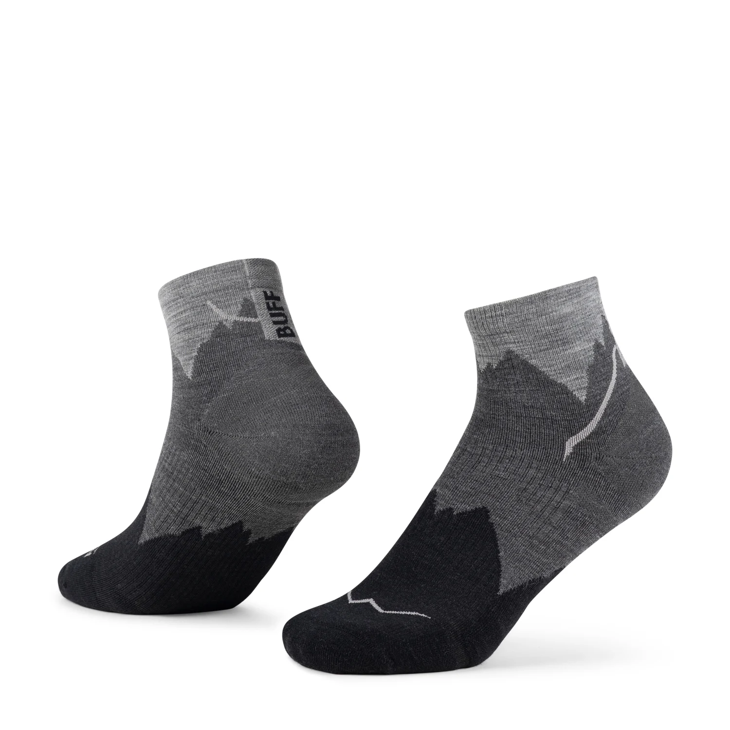Produse BUFF - Sosete Buff Light Wool Merino Quarter - LWQ3 BLACK