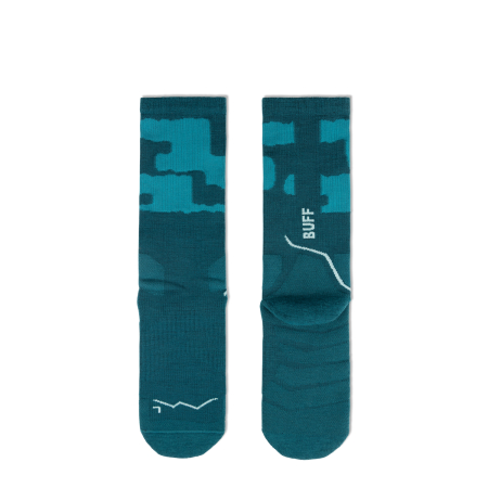 Sosete Buff Midweight Wool Merino Crew - MWC2 TEAL [3]