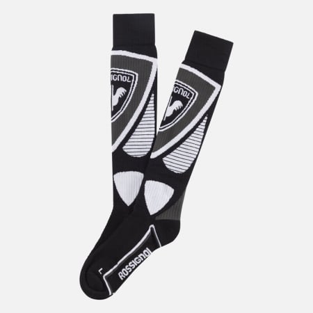 Sosete - Sosete schi barbati Rossignol WOOL & SILK Black