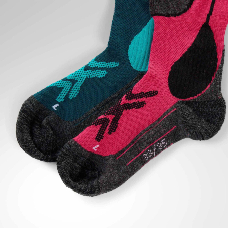 Set Sosete schi copii Jr Rossignol Essential 2 pack ski socks Electric fuchsia [1]