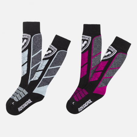 Sosete - Sosete schi copii Rossignol JR THERMOTECH 2 Per - Orchid pink