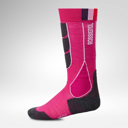 Sosete - Sosete schi dama Rossignol W Intermediate ski socks Electric fuchsia