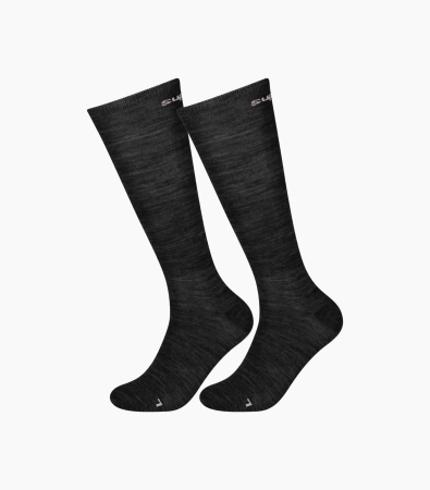 Femei - Sosete SN Super.Natural WOOL GUARDIANS LONGSOCKS 2-PACK Jet Black/Vapor Grey