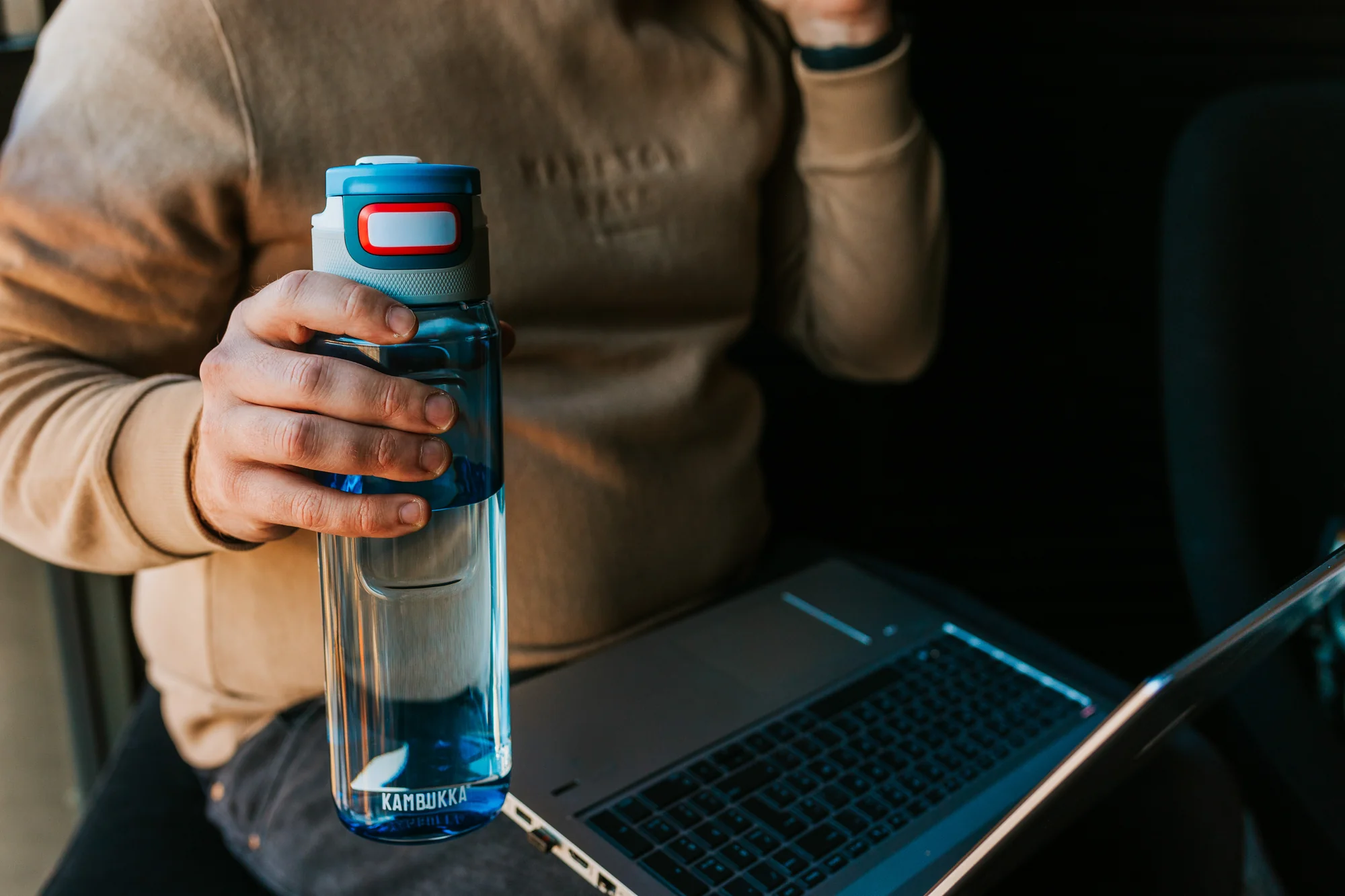 Sticla apa Kambukka Elton Tritan - 1000 ml - Niagara blue [3]