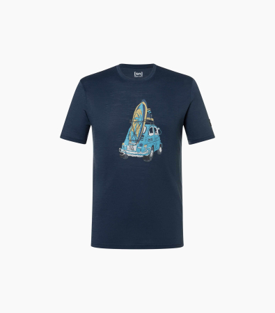 Tricouri - Tricou barbati cu merino SN-SUPERNATURAL - M CARSURF TEE-Blueberry/Various