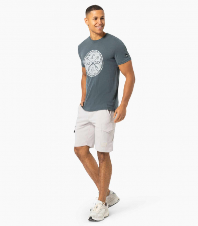 Tricou barbati cu merino SN-SUPERNATURAL - M SALT & ROCK - Turbulence Blue/White Stone [3]