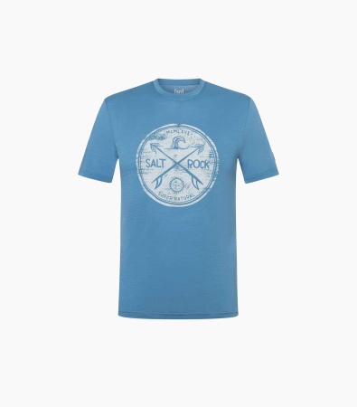 Tricou barbati cu merino SN-SUPERNATURAL M SALT & ROCK TEE - Blue Heaven/White Stone [1]