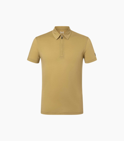 Tricou barbati cu merino SN-SUPERNATURAL M ZIP POLO Sahara [1]