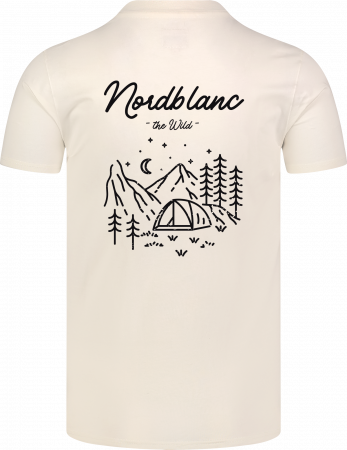 Tricou barbati NORDBLANC CAMPING Cream White [1]