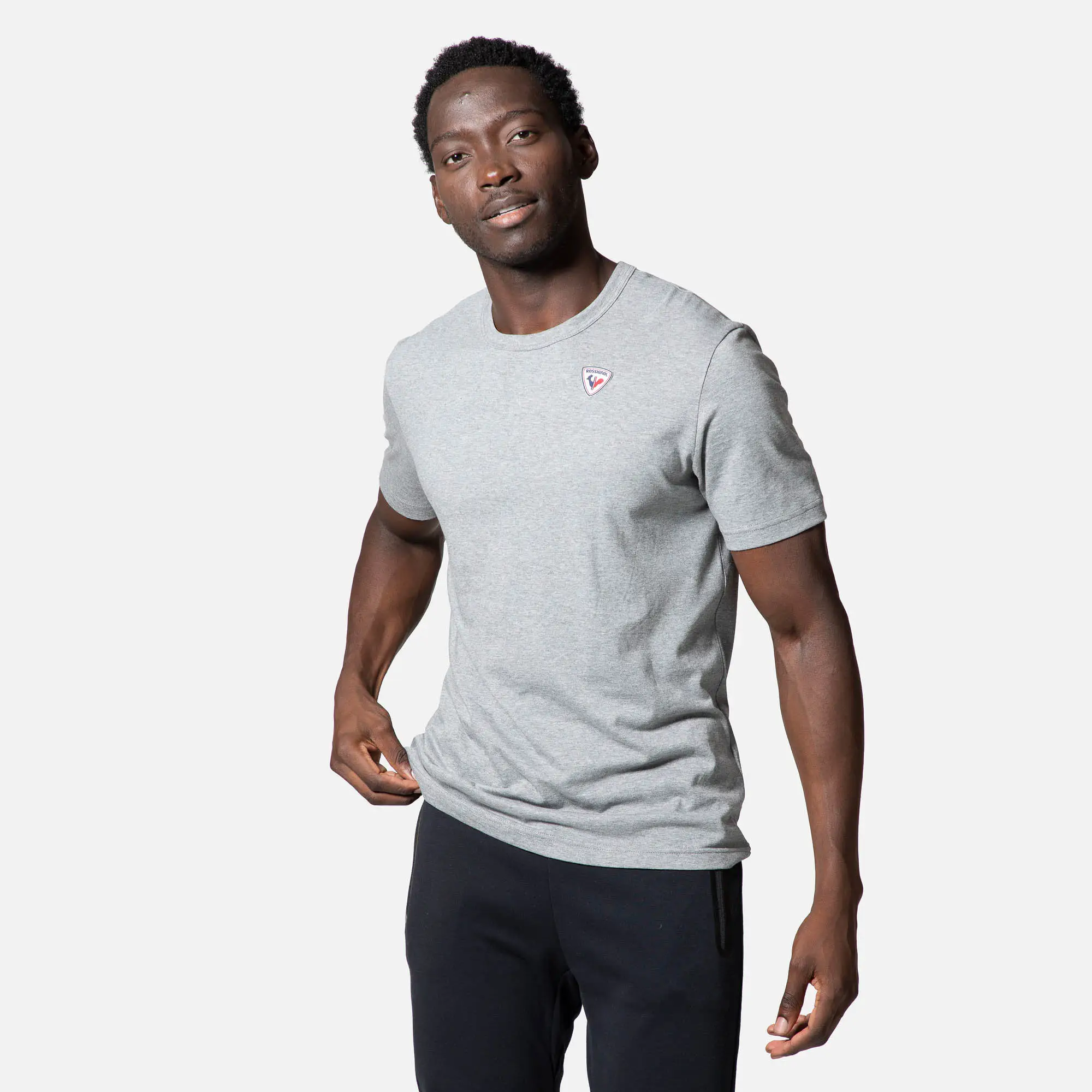 Tricouri - Tricou barbati Rossignol LOGO PLAIN Heather grey