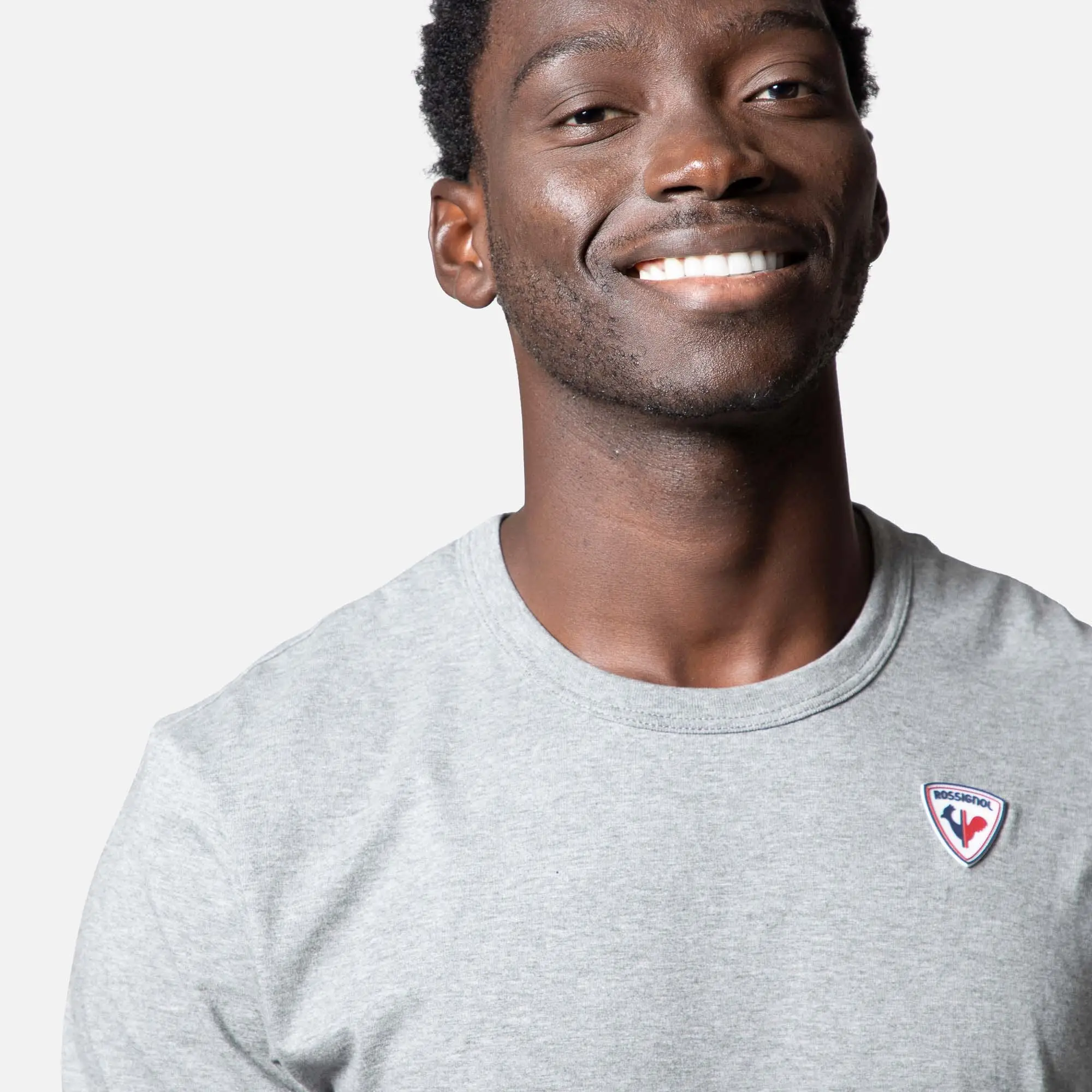 Tricou barbati Rossignol LOGO PLAIN Heather grey [3]