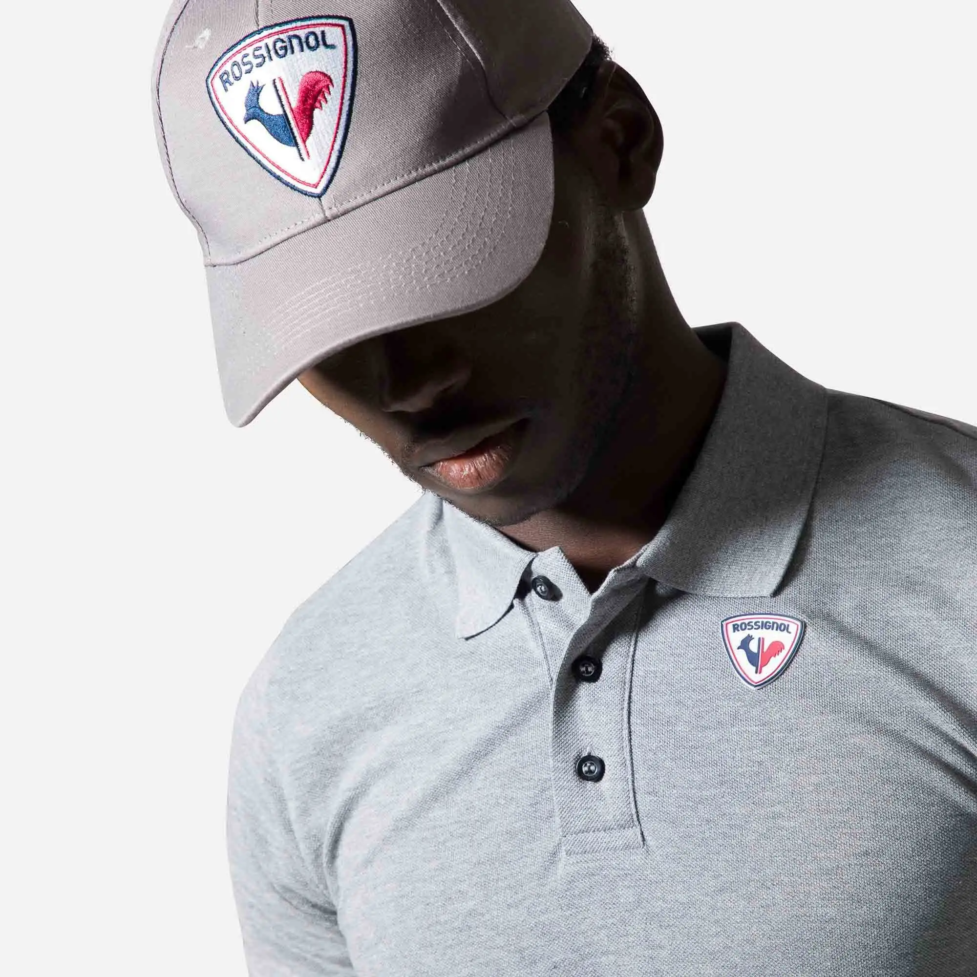 Tricou barbati Rossignol LOGO Polo Heather grey [3]