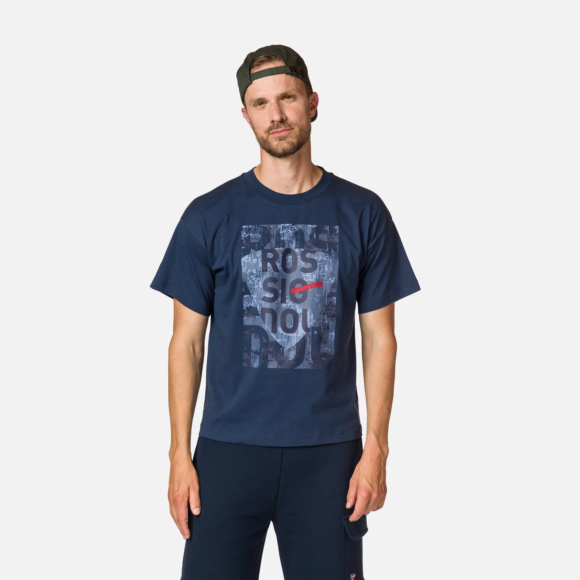 Tricouri - Tricou barbati Rossignol ROSSI COMFY TEE Print Dark navy