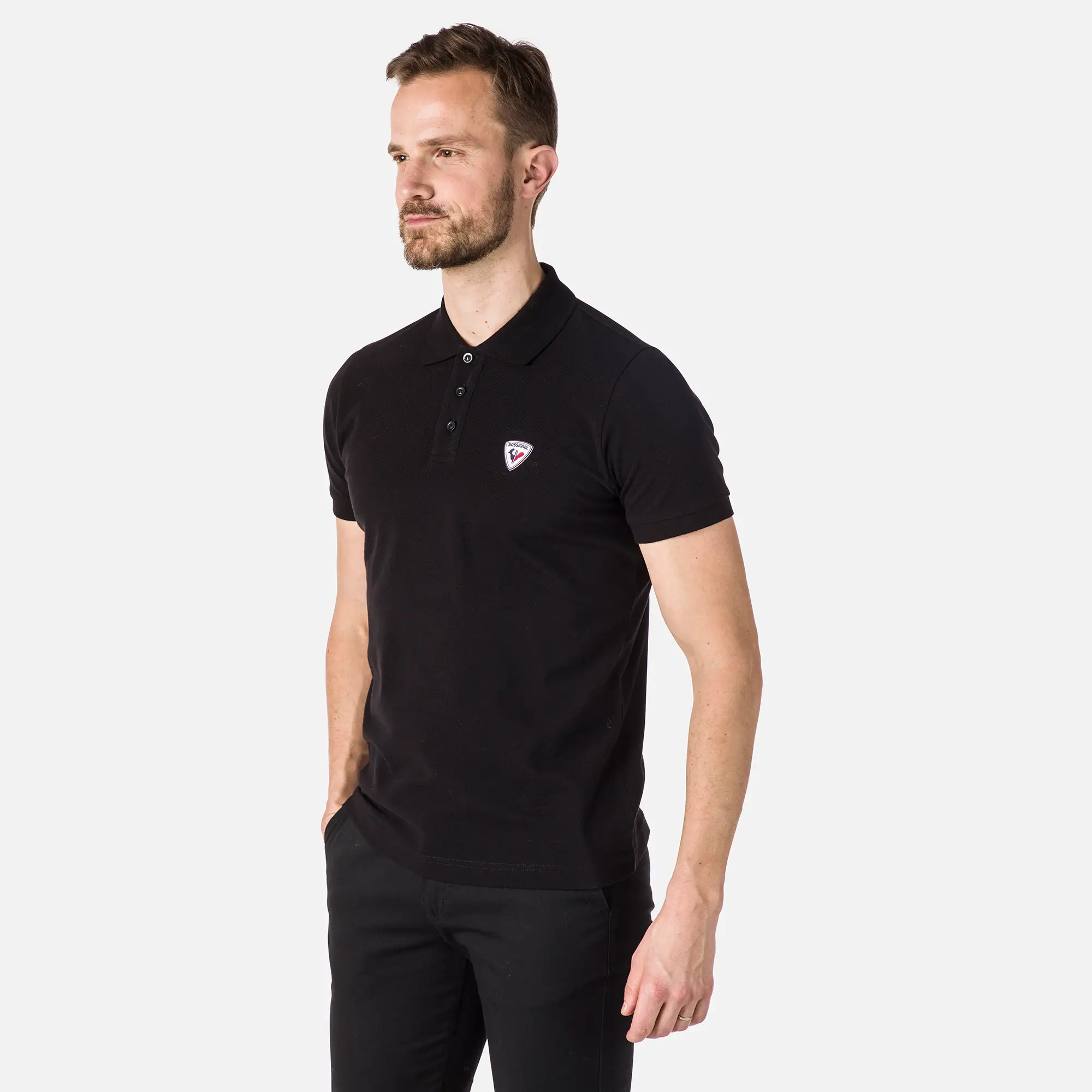 Tricou barbati Rossignol LOGO Polo Black [2]