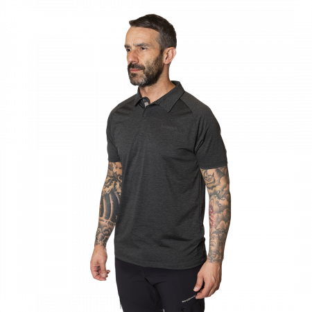 Tricou barbati Trangoworld POLO GORDON - Dark shadow [1]