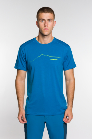 Tricouri drumetie - Tricou barbati Trangoworld SERNEUS Mykonos Blue
